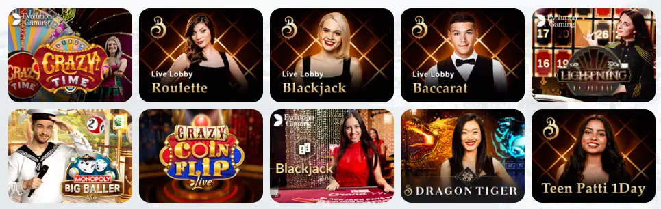 Giochi da casinò dal vivo PLAYCROCO CASINO