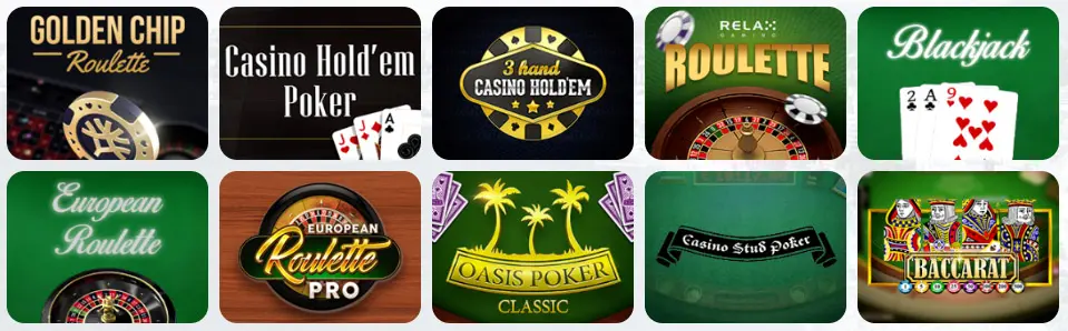 Giochi da tavolo al PlayCroco Casino