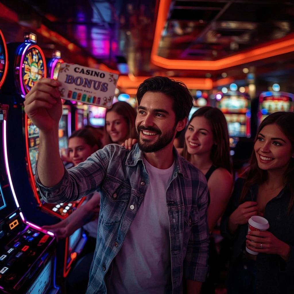 una persona con un bonus del casinò PLAYCROCO CASINO